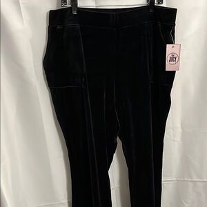 Juicy Couture Black Velvet Pants